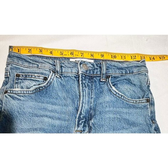 Reformation Jeans High Rise Straight Leg Womens Size 25 Wash Malta Distressed - Picture 5 of 14